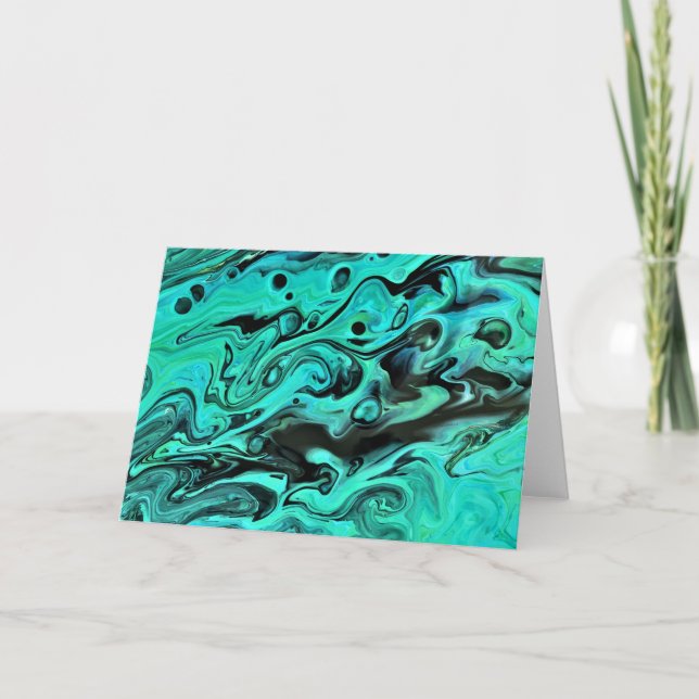 Cartão Abstrato Color Study 324, placa (Frente)