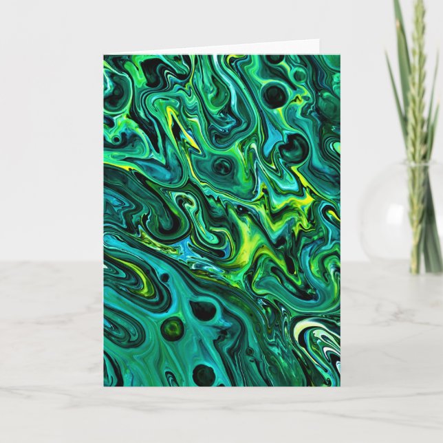 Cartão Abstrato Color Study 325, placa (Frente)