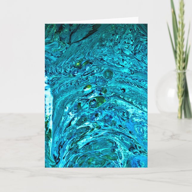 Cartão Abstrato Color Study 32, placa (Frente)