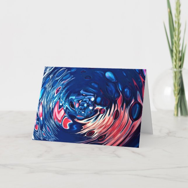 Cartão Abstrato Color Study 330, placa (Frente)