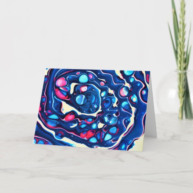 Cartão Abstrato Color Study 331, placa (Frente)