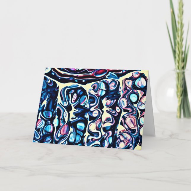 Cartão Abstrato Color Study 334, placa (Frente)