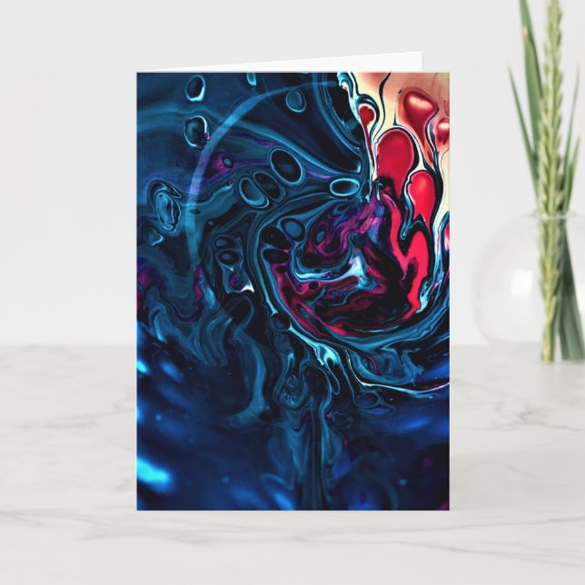 Cartão Abstrato Color Study 337, placa (Frente)