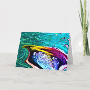 Cartão Abstrato Color Study 33, placa