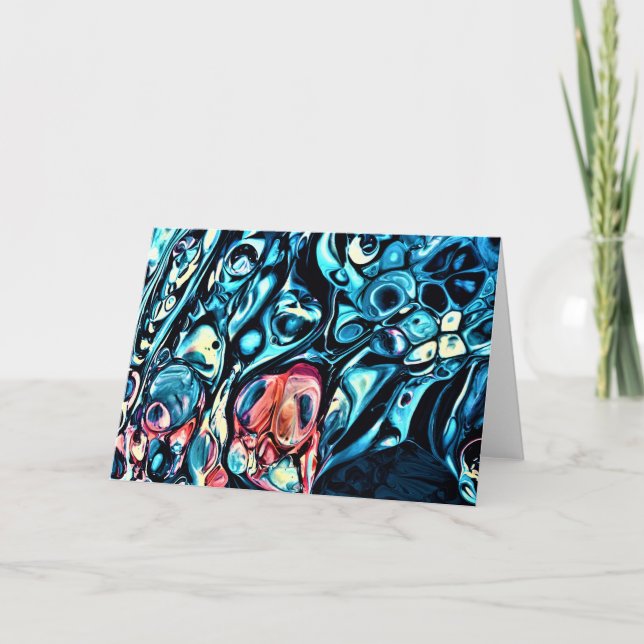 Cartão Abstrato Color Study 340, placa (Frente)