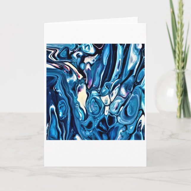 Cartão Abstrato Color Study 342, placa (Frente)