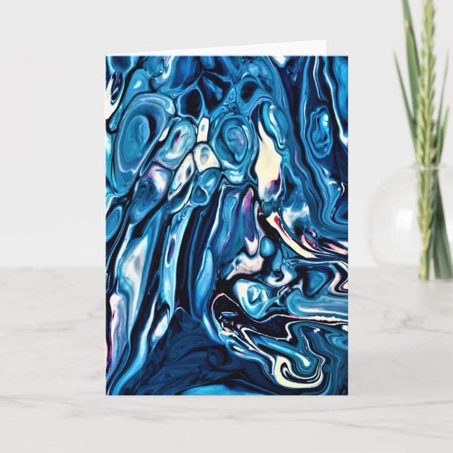 Cartão Abstrato Color Study 342, placa (Frente)