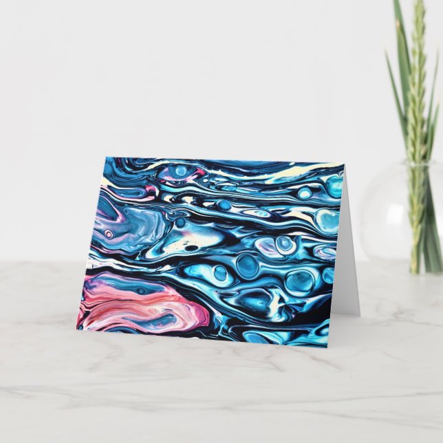 Cartão Abstrato Color Study 343, placa (Frente)