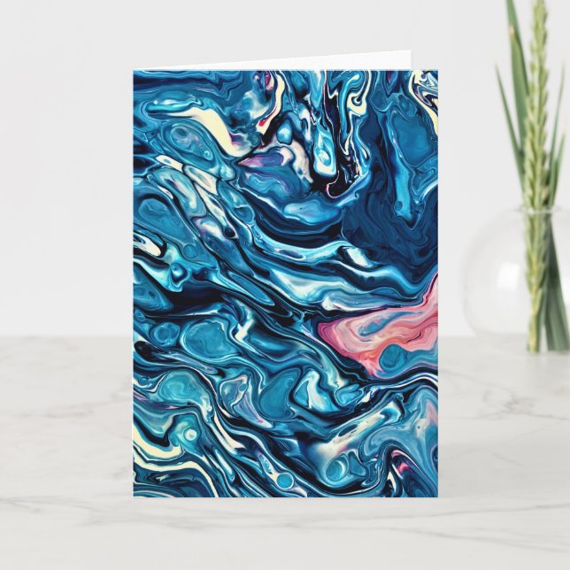 Cartão Abstrato Color Study 344, placa (Frente)