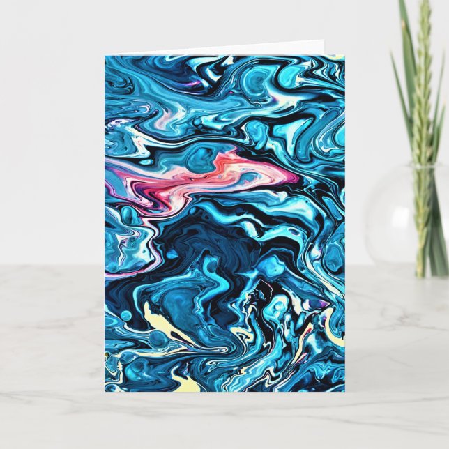 Cartão Abstrato Color Study 345, placa (Frente)