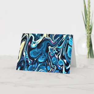 Cartão Abstrato Color Study 346, placa