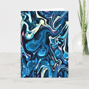 Cartão Abstrato Color Study 346, placa