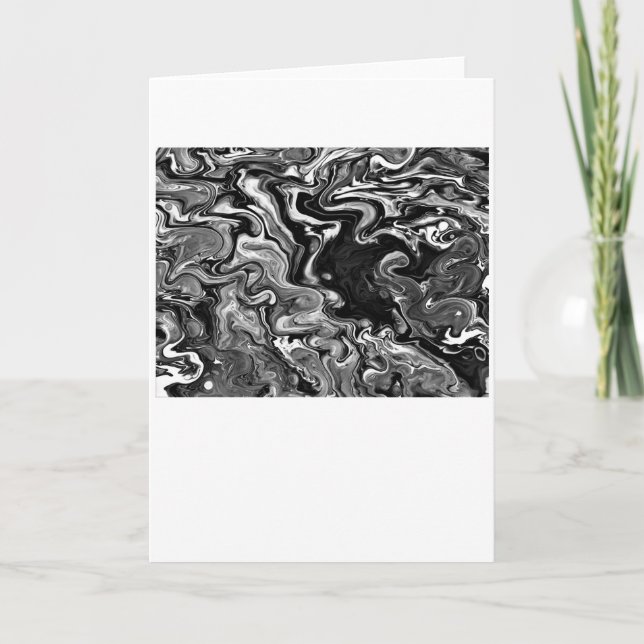 Cartão Abstrato Color Study 347 / Noir, placa (Frente)