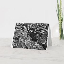 Cartão Abstrato Color Study 347 / Noir, placa