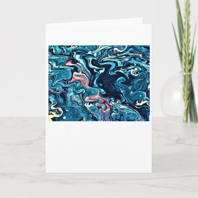 Cartão Abstrato Color Study 347, placa (Frente)