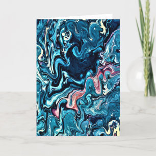 Cartão Abstrato Color Study 347, placa