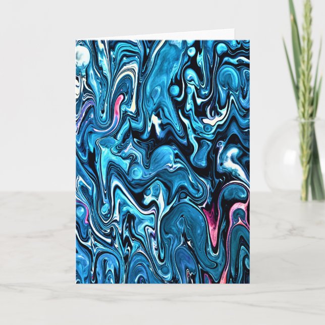 Cartão Abstrato Color Study 349, placa (Frente)