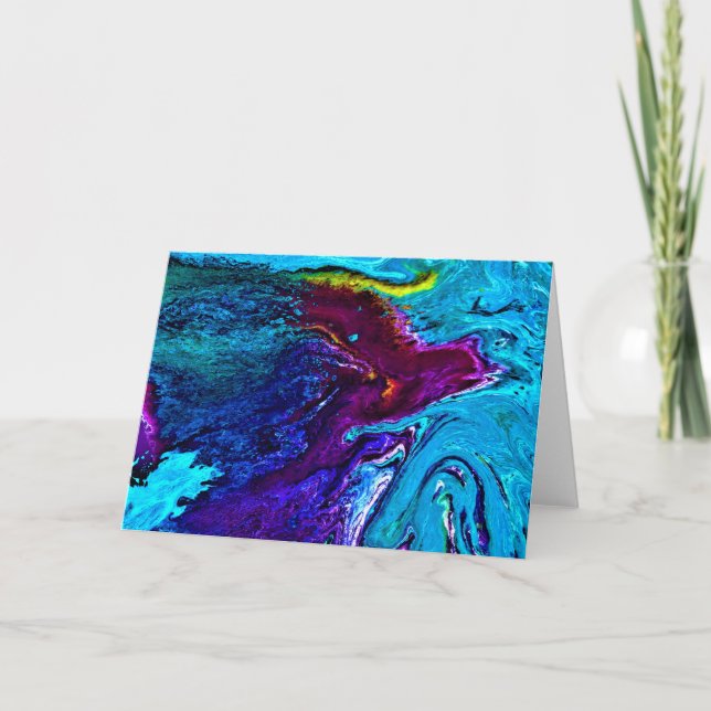 Cartão Abstrato Color Study 34, placa (Frente)