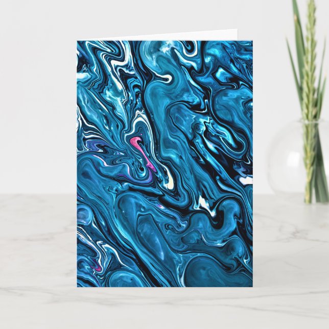 Cartão Abstrato Color Study 352, placa (Frente)