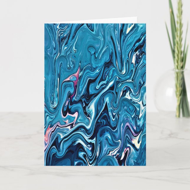 Cartão Abstrato Color Study 353, placa (Frente)