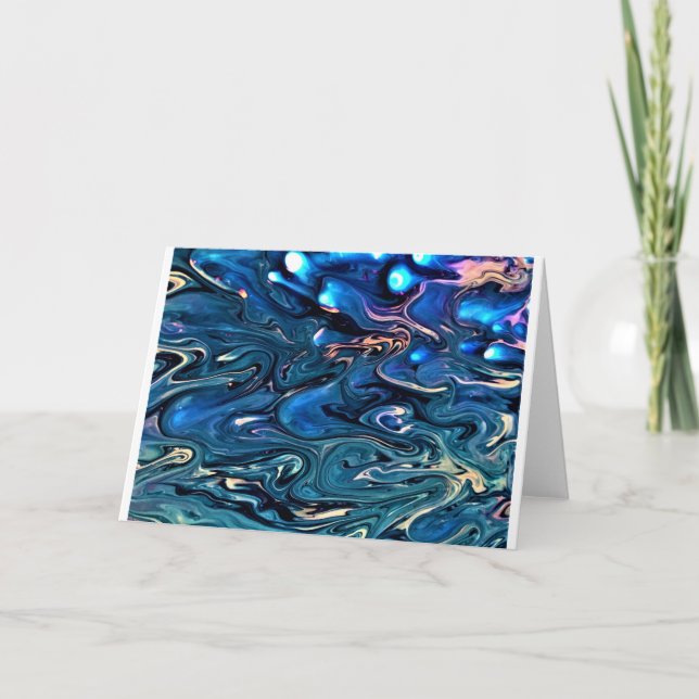 Cartão Abstrato Color Study 354, Card (Frente)