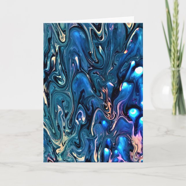 Cartão Abstrato Color Study 354, placa (Frente)