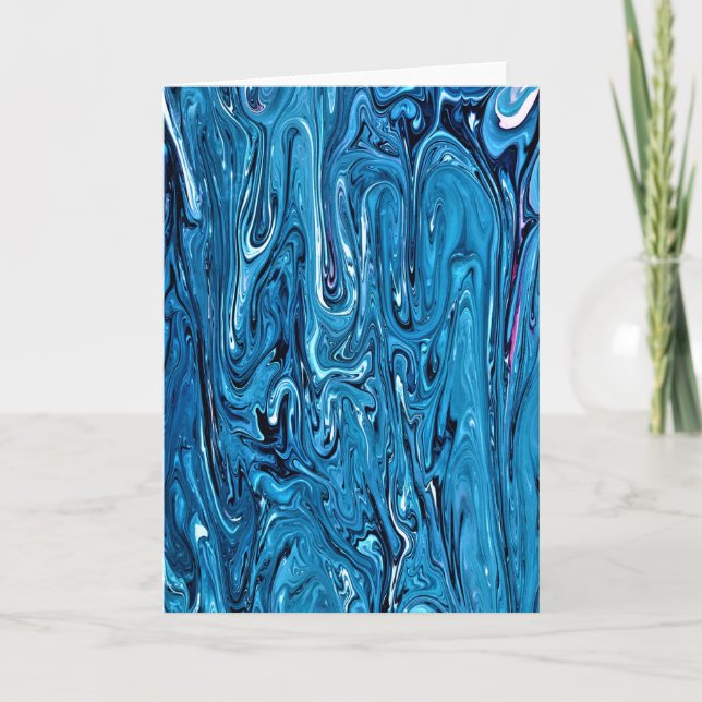 Cartão Abstrato Color Study 357, placa (Frente)