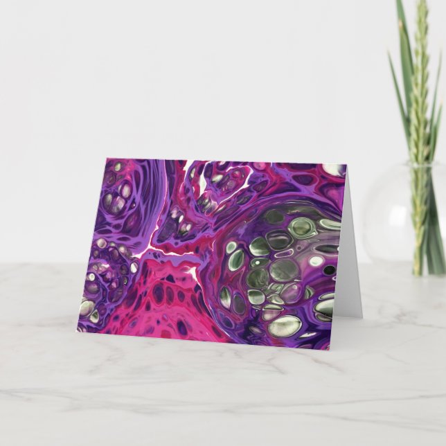 Cartão Abstrato Color Study 371, placa (Frente)