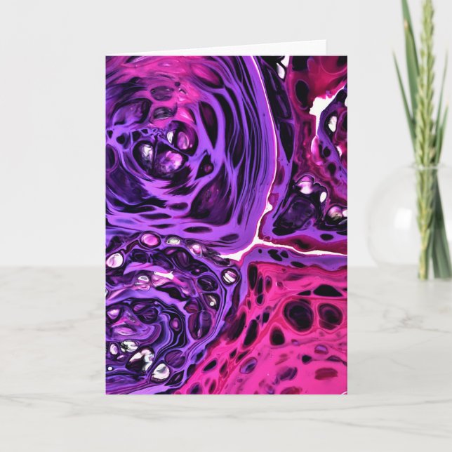 Cartão Abstrato Color Study 378, placa (Frente)