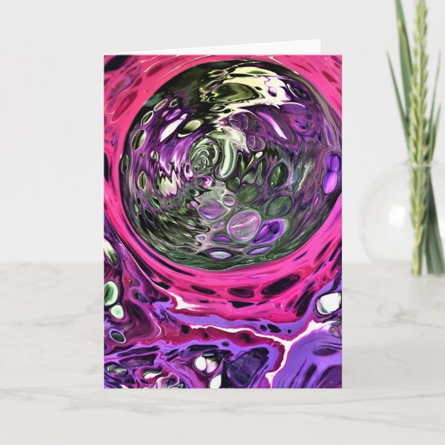 Cartão Abstrato Color Study 383, placa (Frente)