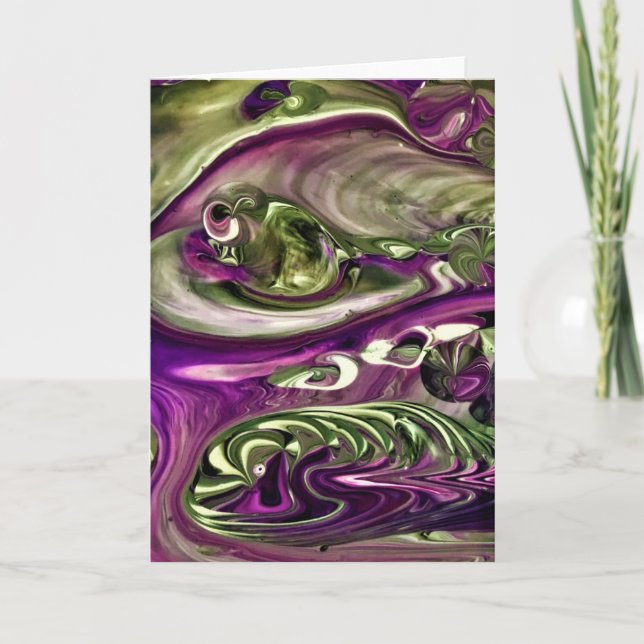 Cartão Abstrato Color Study 387, placa (Frente)