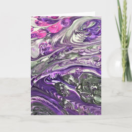 Cartão Abstrato Color Study 389, placa