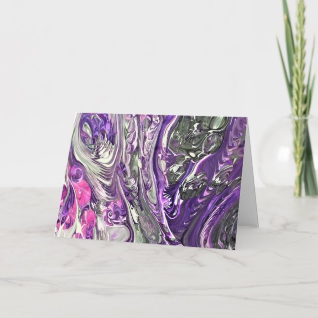 Cartão Abstrato Color Study 389, placa (Frente)