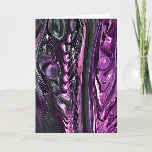 Cartão Abstrato Color Study 390, placa (Frente)