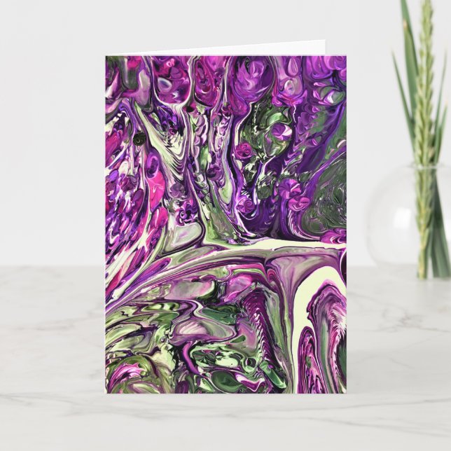 Cartão Abstrato Color Study 396, placa (Frente)