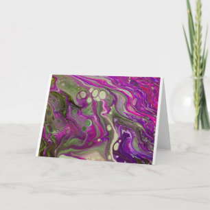 Cartão Abstrato Color Study 402, placa