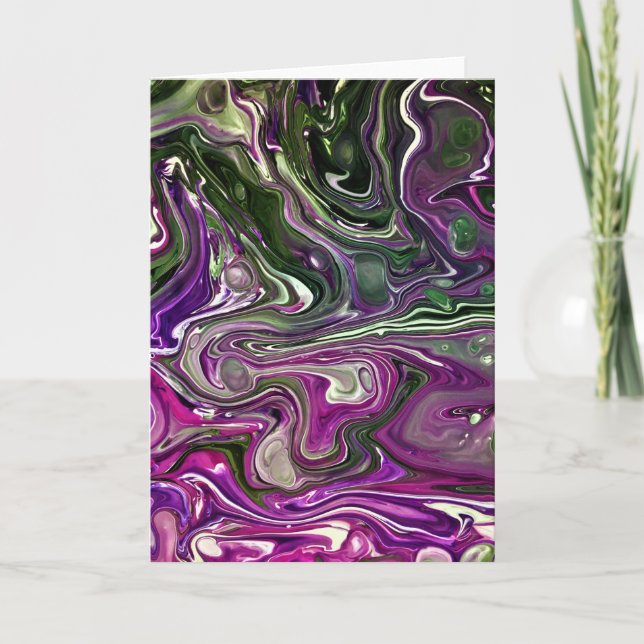 Cartão Abstrato Color Study 410, placa (Frente)