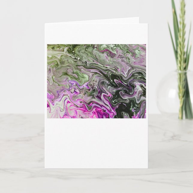 Cartão Abstrato Color Study 419, placa (Frente)