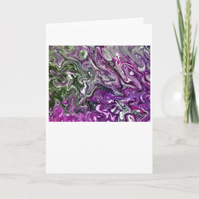 Cartão Abstrato Color Study 427, placa (Frente)