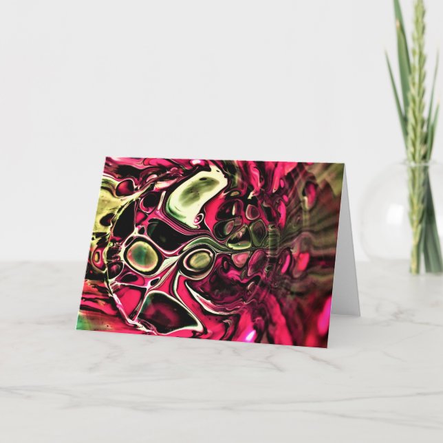 Cartão Abstrato Color Study 430, placa (Frente)