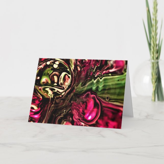 Cartão Abstrato Color Study 434, placa (Frente)