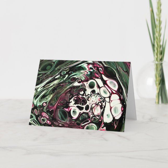 Cartão Abstrato Color Study 436, placa (Frente)