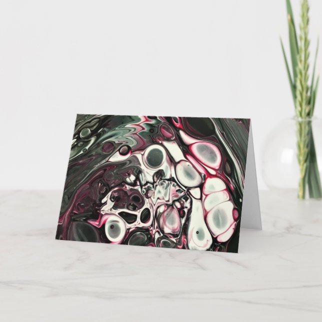 Cartão Abstrato Color Study 437, placa (Frente)