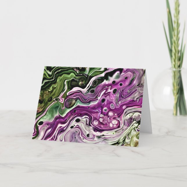 Cartão Abstrato Color Study 440, placa (Frente)