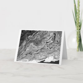 Cartão Abstrato Color Study 442 / Noir, Placa