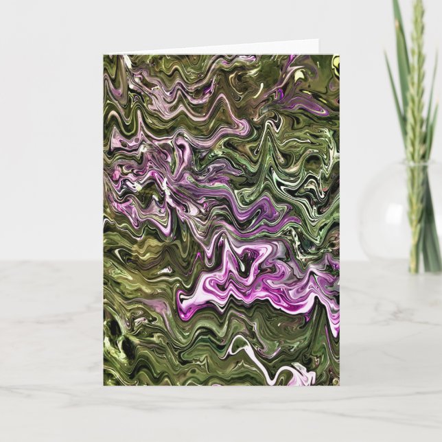 Cartão Abstrato Color Study 449, placa (Frente)