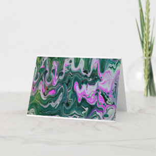 Cartão Abstrato Color Study 458, placa