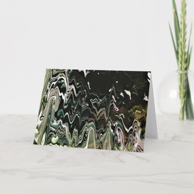 Cartão Abstrato Color Study 472, placa (Frente)