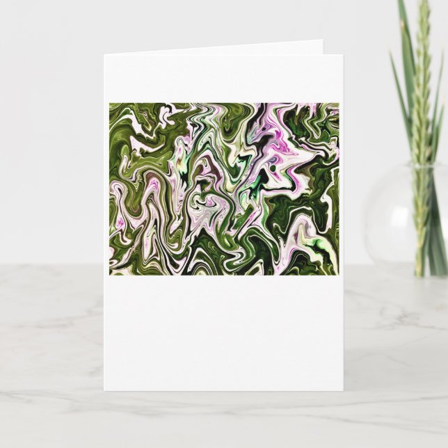 Cartão Abstrato Color Study 476, placa (Frente)