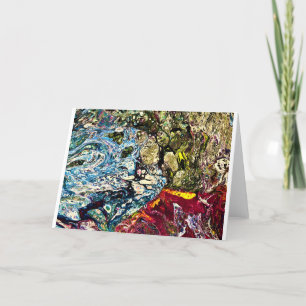 Cartão Abstrato Color Study 47, placa